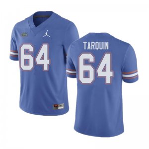 Men's Florida Gators #64 Michael Tarquin NCAA Jordan Brand Blue Authentic Stitched College Football Jersey JWT7062XR